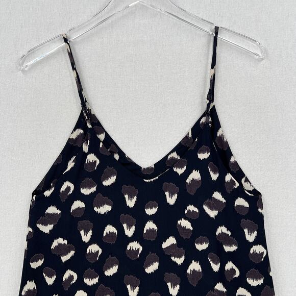 REFORMATION Eli 90s Mini Slip Dress Womens XS Navy Wild Child Animal Print - Picture 5 of 16